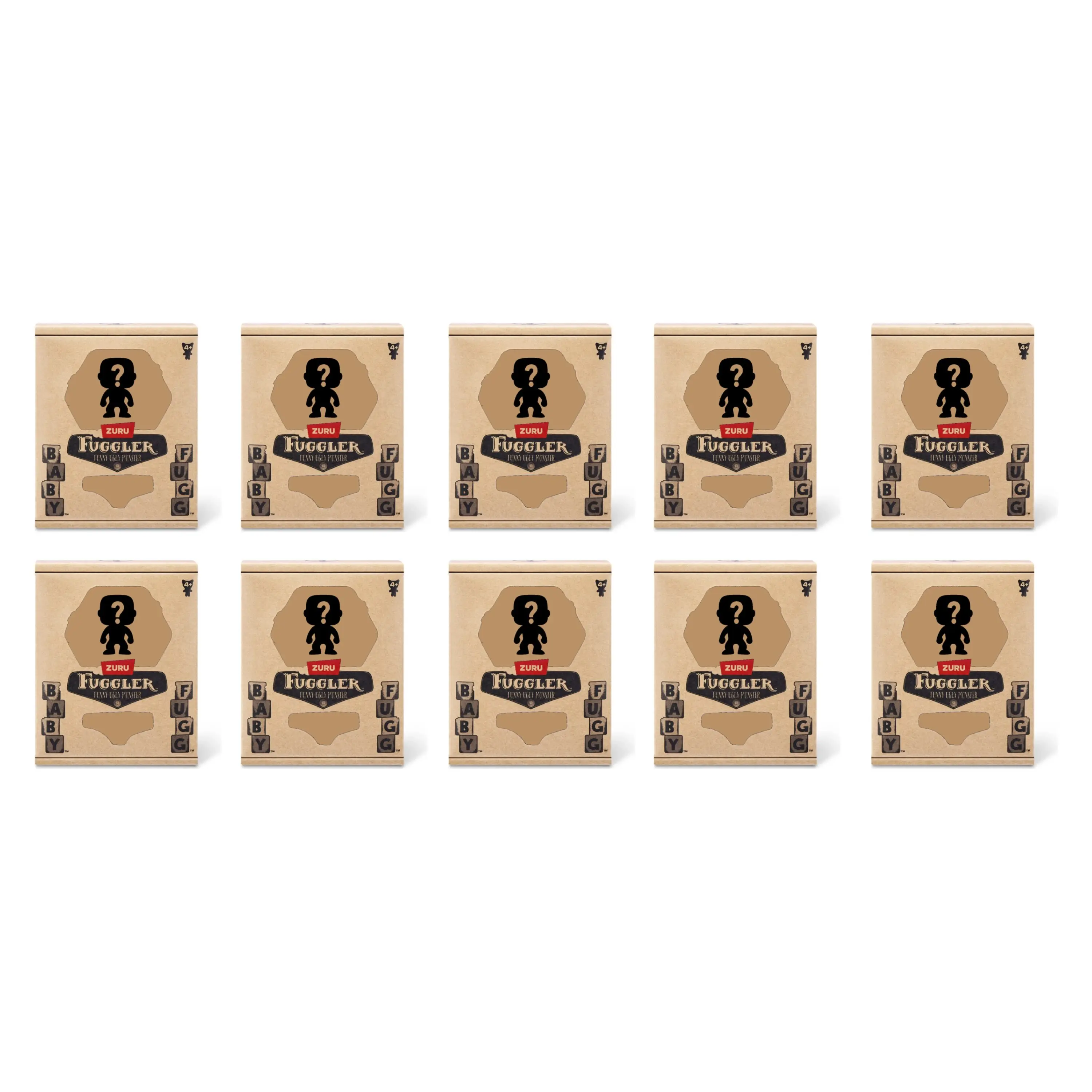 Pack of 10 Zuru Fuggler Baby Fugg 3.5 Inch Plush Toy Mystery Random Assortment