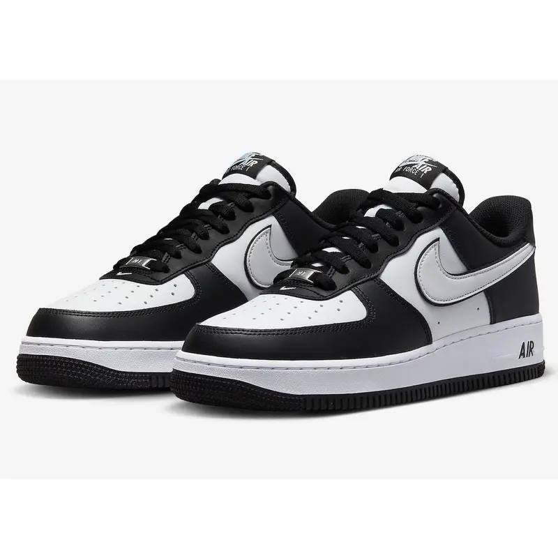 Nike Men's Air Force 1 "Panda" DV0788-001 Black/White Low Top Lace-Up Athletic Sneakers Trainers - Stylish, Streetwear Sneaker Style, Men's Shoes, Casual Wear, Authentic, New with Box