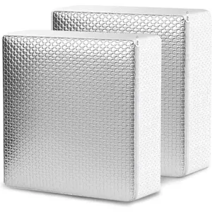 2 Pack RV Vent Insulator 14"x14"x3", RV Skylight Cover with Reflective Surface & Non-Slip Design,  RV Skylight Pillow for Camper, Travel Trailer, Motorhome