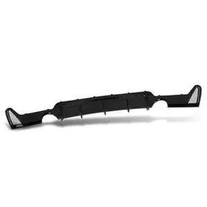Rear Bumper Diffuser Gloss Black Fit For 14-20 BMW F32 F33 F36 4 Series M Sport