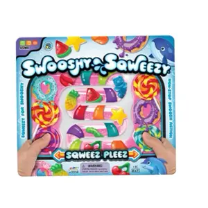 Swooshy Sqweezy Aqua Bead Fidget Flow Toy Stress Relief Water Toy for Sensory Seekers Portable Quiet Calming Tactile Play Smooth Bead Movement