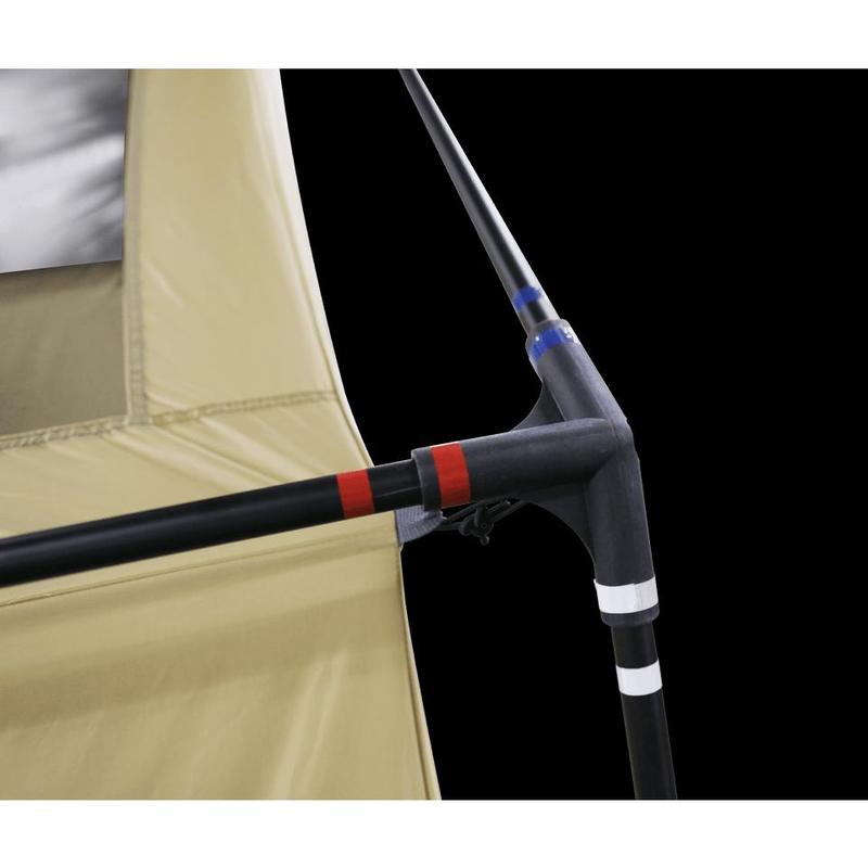 Hazel Creek 12 Person 3-Room Cabin Tent, 20' X 9' X 84", Green