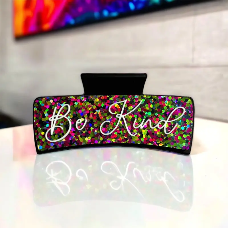 Be Kind Hair Claw Clip random color