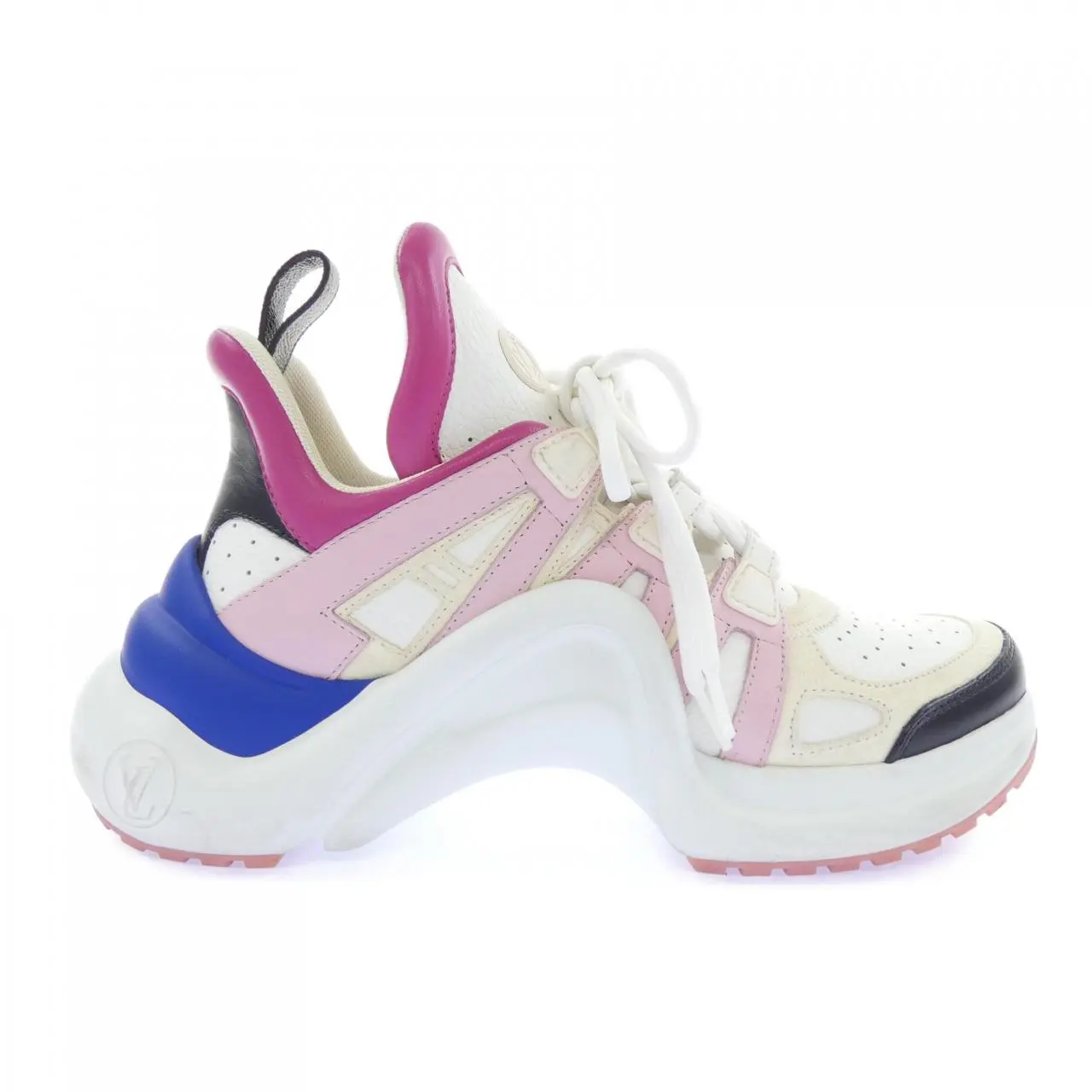 Pre-owned Louis Vuitton Rubber Small Leather Goods Archlight Sneakers