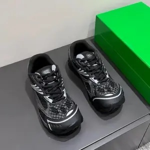 Men's Y2K Futuristic Silver Metallic Mesh Running Sneakers - Retro 2000s Streetwear Casual Everyday Outdoor Sports Footwear