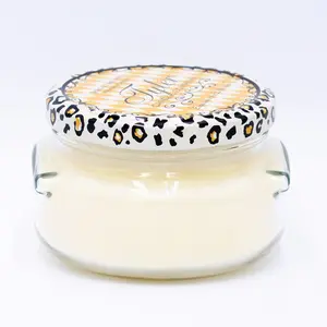Tyler Candles 11oz Candle with Leopard Print Lid - Sleek Container Design for Home Decor & Gifting - Perfect for Creating a Cozy Atmosphere