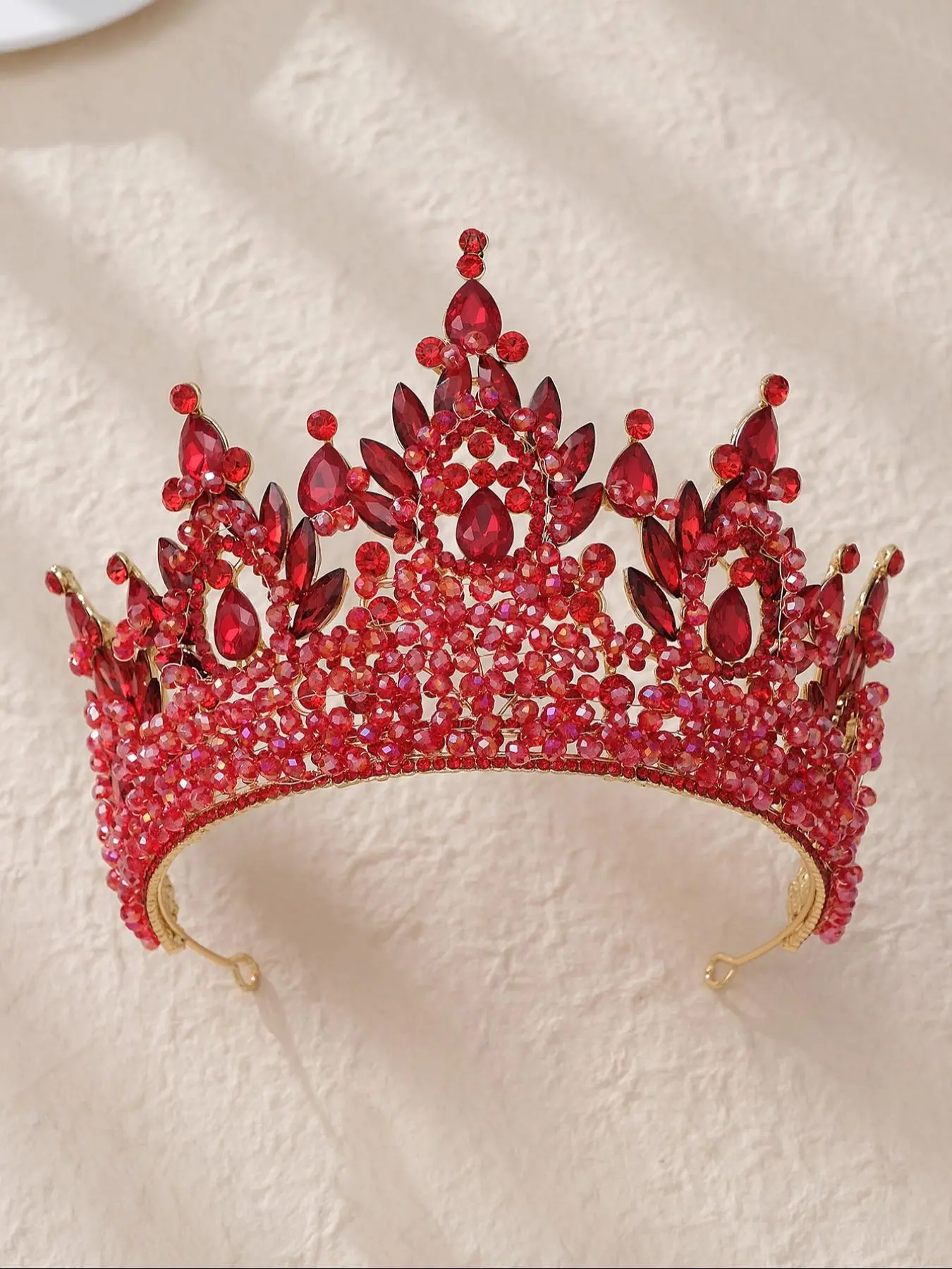 Artificial Crystal Decorated Crown Tiara, Elegant Crown Design, Elegant Bridal Headwear for Wedding Bridal Party Formal Occasions, Fashion Hair Accessories for Women, Bridal Accessory, Jasmine Princess Crown