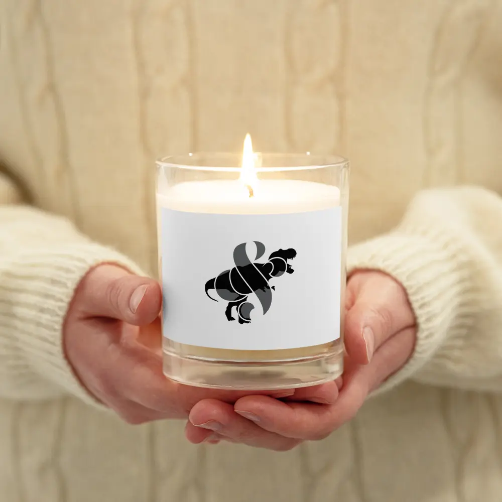 The Dinosaur & The Dude Glass Jar Soy Wax Candle