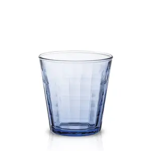 Duralex Prisme Made in France Glass Tumbler - Marine - 5 5/8 oz