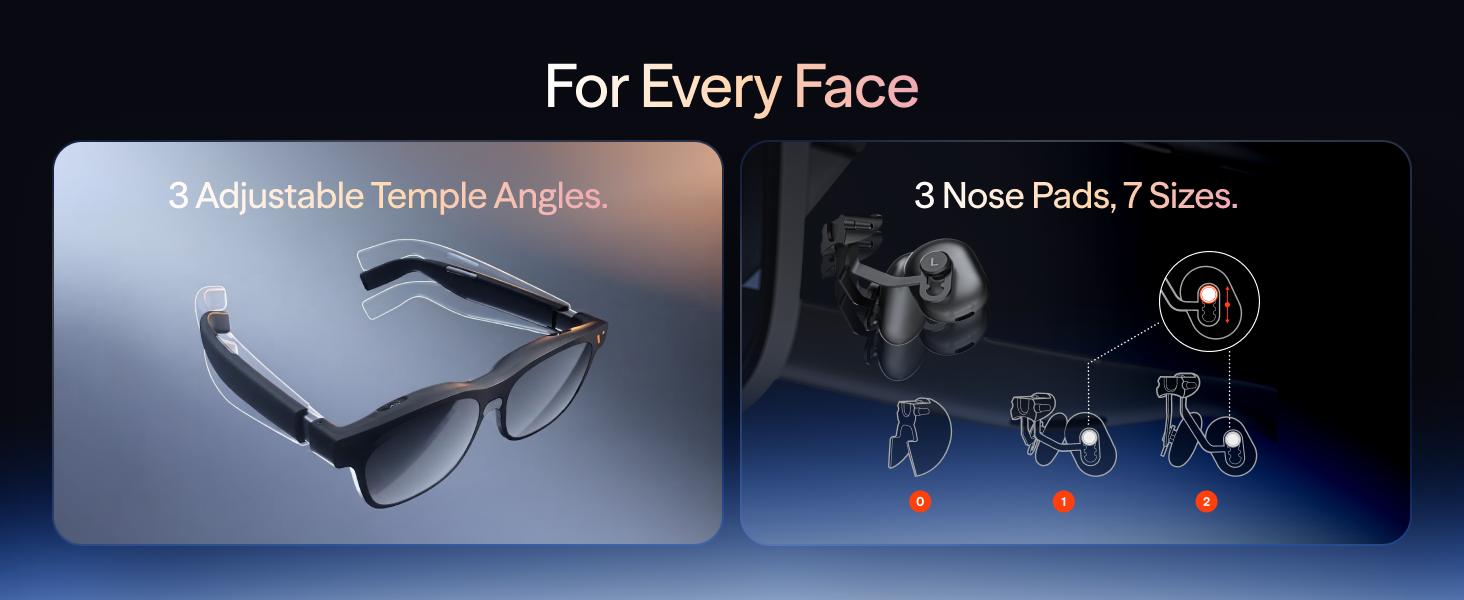 VITURE Pro 2 XR AR Smart Glasses with UltraClarity 3.0, 146" Display, 50° FOV, 1600 Nits Sony Micro-OLED, 63g Weight, 0-5.00D Built-in Diopter, SGS Eye Care Certified, Phone Sync for iPhone, Android, Mac, PC, Steam Deck
