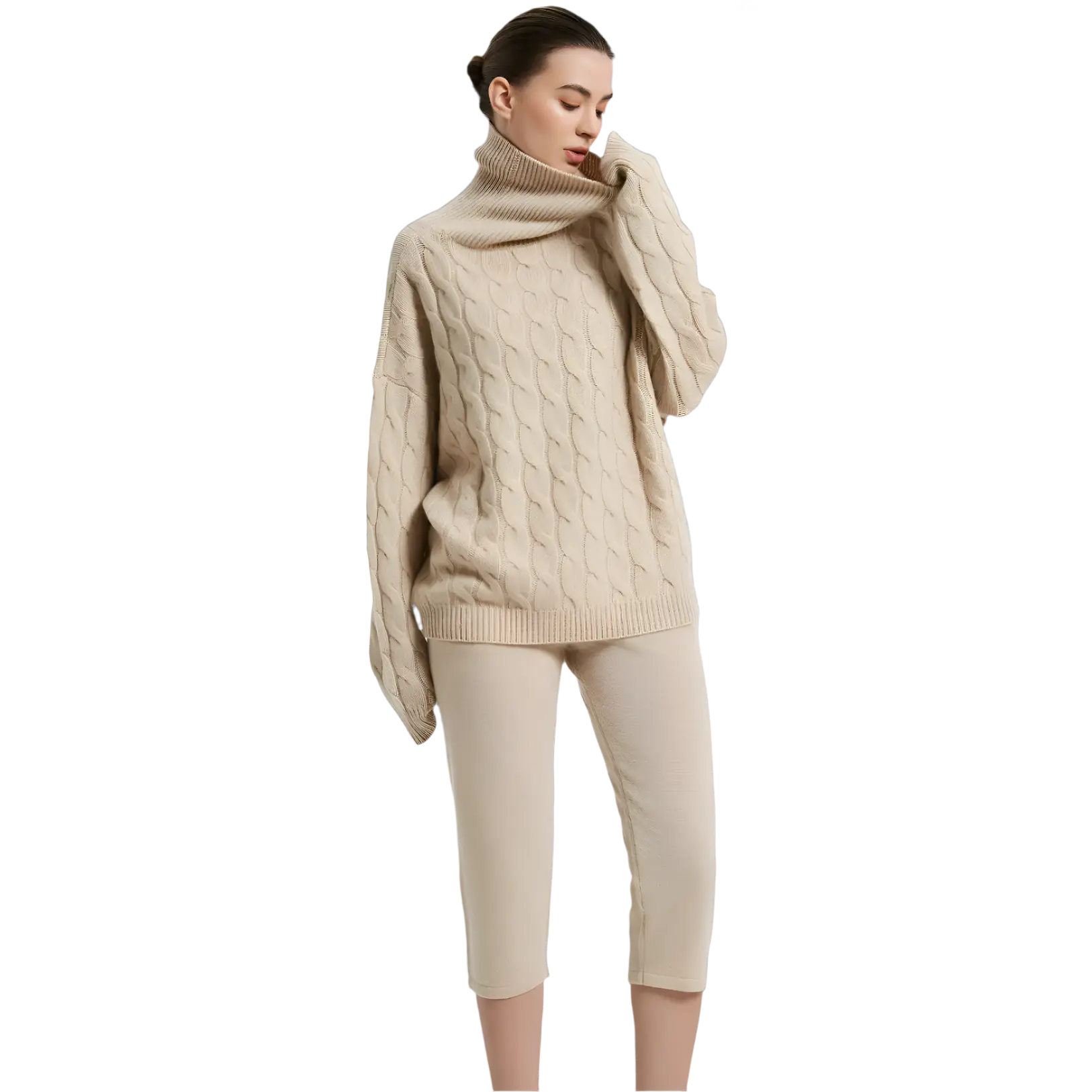RoyaltyM Cashmere Turtle Neck Sweater