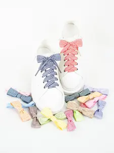Metal Head College Style Plaid Shoelaces, Cute Wide Fit for Daily Casual Entertainment, Pair Pack, Perfect for Shoes
