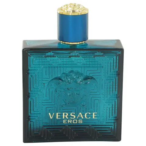 VERSACE High-End Men's Eros Eau de Toilette Spray, 3.4 oz - Daily Wear Woody & Earthy Fresh Fragrance with Mint Oil, Ambroxan, Masculine Elegant Scent (Eau de Toilette Men's Fragrance)