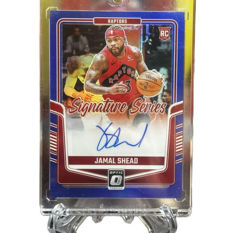 Donruss 2024-25 Optic JAMAL SHEAD Blue Signature Series Auto RC #SS-JML 25 Basketball Trading Card