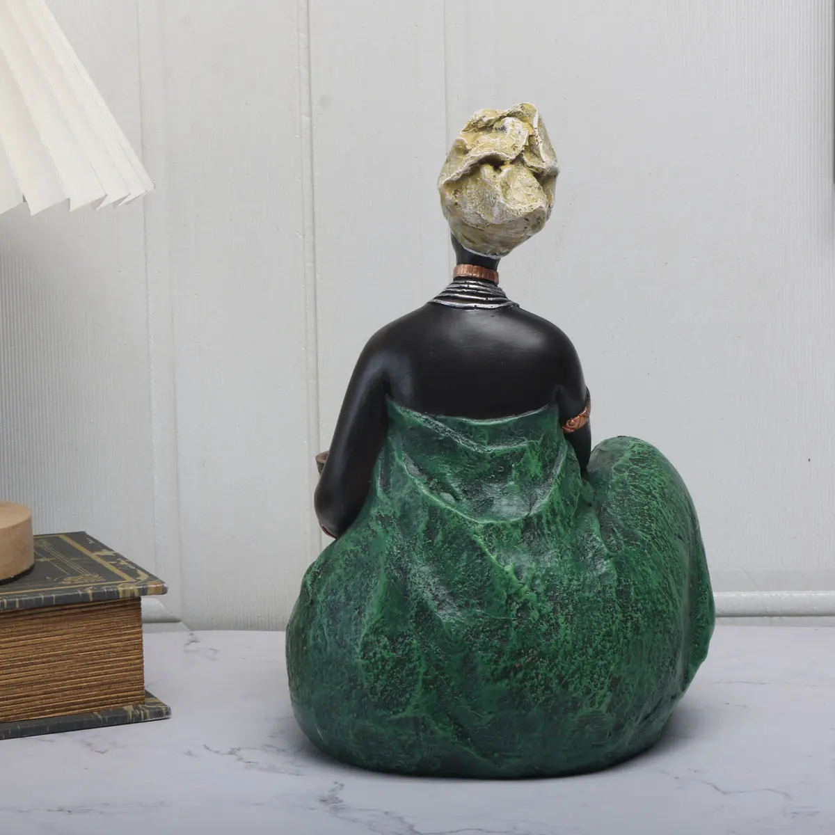 African Woman Statue, Handcrafted African Art Sculpture, Figurine Decor, Unique Home Decor Piece, Perfect Gift for Cultural Enthusiasts