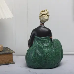 African Woman Statue, Handcrafted African Art Sculpture, Unique Home Decor Piece, Perfect Gift for Cultural Enthusiasts