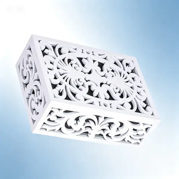 Modern Design Doorbell Cover Box| Decorative Wooden Door Chime Cover Only White| 9.84" Length x 7.87" Width x 3.15" Depth| Easy Installation| Reusable Protective Cover for Doorbell