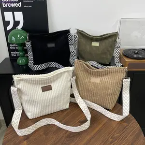 2026 New Solid Color Corduroy Tote Bag for Women, Large Capacity Shoulder Bag, Casual Versatile Commute Handbag, Lightweight Durable Daily Purse Perfect for Office Work, School, Shopping, Travel & Everyday Outfits,summervibes
