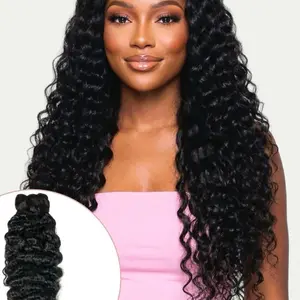 22” Afro Kinky Curly Human Hair Bundle 2-Pack Natural Soft bounce in Sew-In,Extensions 22”inches 100% Unprocessed Natural Human Hair for Styling