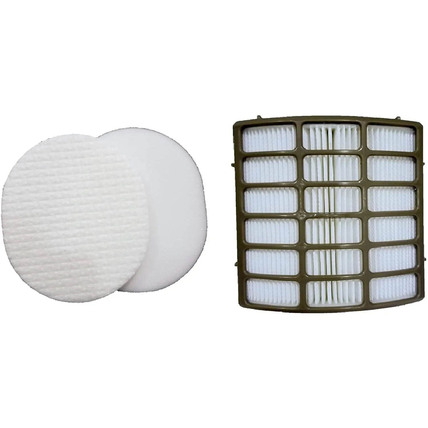 Shark Navigator Professional Upright Vacuum Filter Kit fits NV80, NV60, NV70, NV71, NVC80C, UV420, NV90, NV95 part # XFF80 & XHF80, by Casa Vacuums
