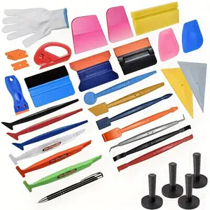 Vinyl Wrap Tool Kit for Car, Tint Wrapping Kit, Magnet Holder/Micro Wrap Stick Squeegee Kit, PPF Corner Squeegee Kit, Essential kit for Professional Vehicle Film Installing