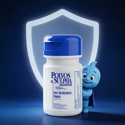 Polvos de Sulpha 7.5g Antibiotic Powder - First Aid for Cuts Polvos de Sulpha 7.5g Antibiotic Powder - First Aid for Cuts