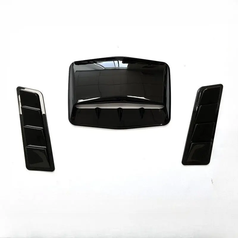 3-Pack Universal Car Airflow Intake Hood Scoop Vent Bonnet Cover, Boost Your Vehicle's Exterior Style, Car Accessories Ventilated Cover