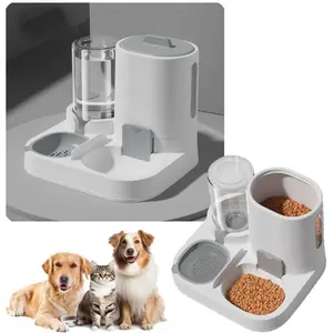 Automatic Dog Cat Feeder,Gravity Pet Feeder and Water Dispenser Set for Dogs Cats Pets Animals Large Capacity
