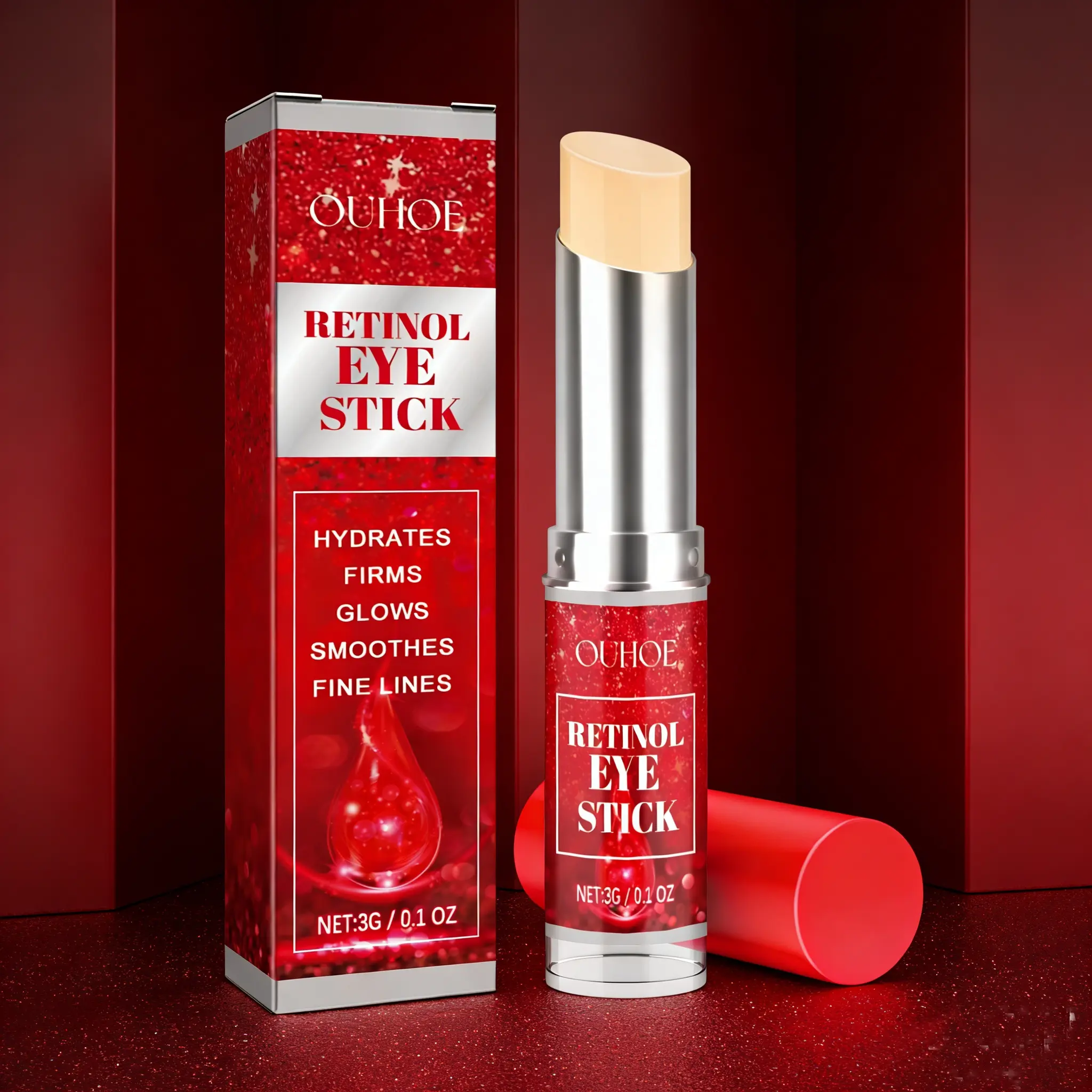 Retinol Eye Cream, Tightening Helps Correct Fine Lines, Reduces Dark Circles, Hides Dark Circles, Moisturizes Under-Eye Area, Eye Serum, Firming Eye Cream