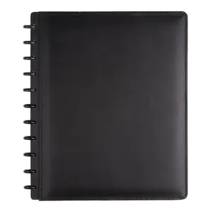FP-Hot Selling TUL Custom Note-Taking System Discbound Notebook, Letter Size, Leather Cover, Black Unknown Binding