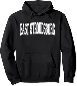 EAST STROUDSBURG PA PENNSYLVANIA Vintage Sport Varsity Style Pullover Hoodie - Taylorde Shop 59B08GMBBNRT