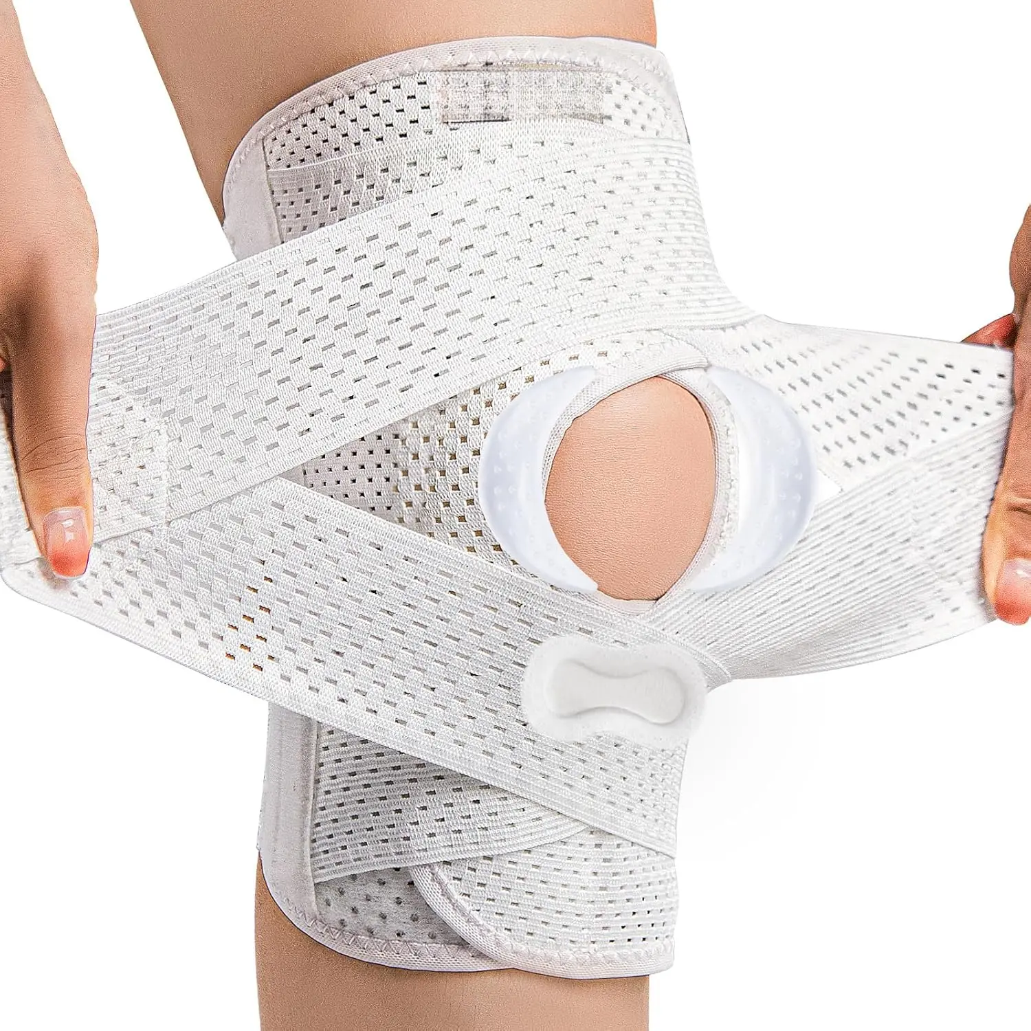 thumbnail image 2 of MERACH Knee Support Brace With Gel Pad & Stabilizers - Compression Sleeve For Pain Relief & Sports 2 of 2