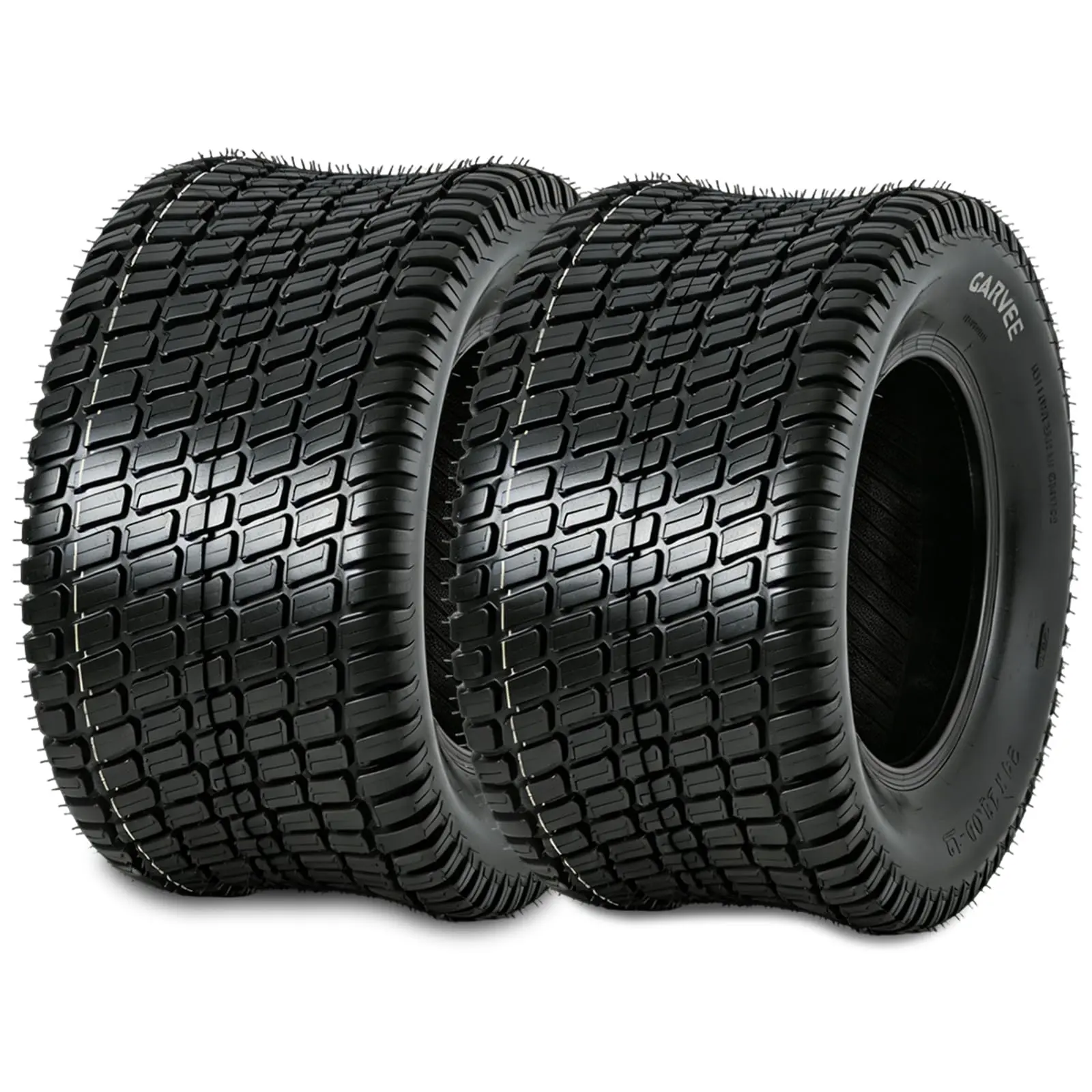 Heavy Duty Turf Tire Set for Golf Cart & Lawn Mower - 18x8.50-8, 13x5.00-6, 22x11.00-10, Tubeless, 4 Ply, Puncture Resistant, High Traction, Replacement