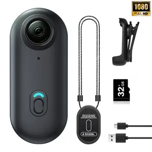 1080P Action Camera, Mini Waterproof Sports Cam, 32GB Fhd Video Recorder, Ideal for Swimming & Surfing, Design, Video Recording Camera