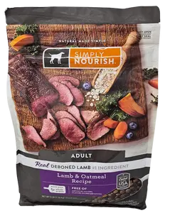Simply Nourish Lamb and Oatmeal Dry Dog Food, 5 Pounds