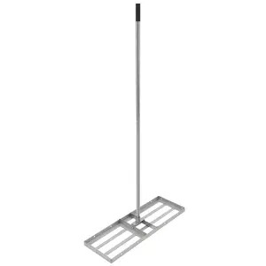 30 In Drag Harrow Driveway Grader, Heavy-Duty Chain-Equipped Landscape Power Rake for Tractors and Mowers, Adjustable Settings, Leveling Yard