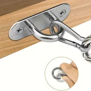 Stainless Steel U Hook Set, 16pcs/32pcs, 1.8 Inch, Marine Hardware, Boat Accessories, Plant Hangers, Shade Curtains, String Lights