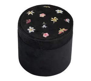 Fable England Garden Ditsy Velvet Embroidery Jewelry Box