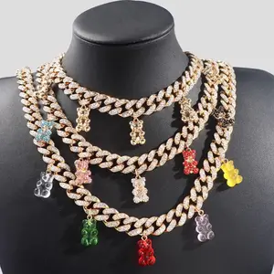 Yum Gummy Bear Iced out necklace