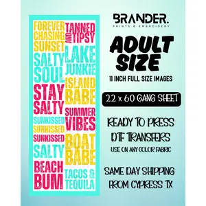 Salty Soul DTF Transfer Gangsheet