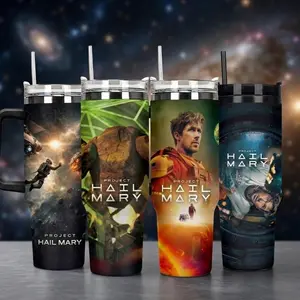 Ryland Grace 40oz Tumbler, Project Hail Mary, Gift For Fans ,Tumbler Stickers, Water Bottle Tumbler, Retro Movie Shirt