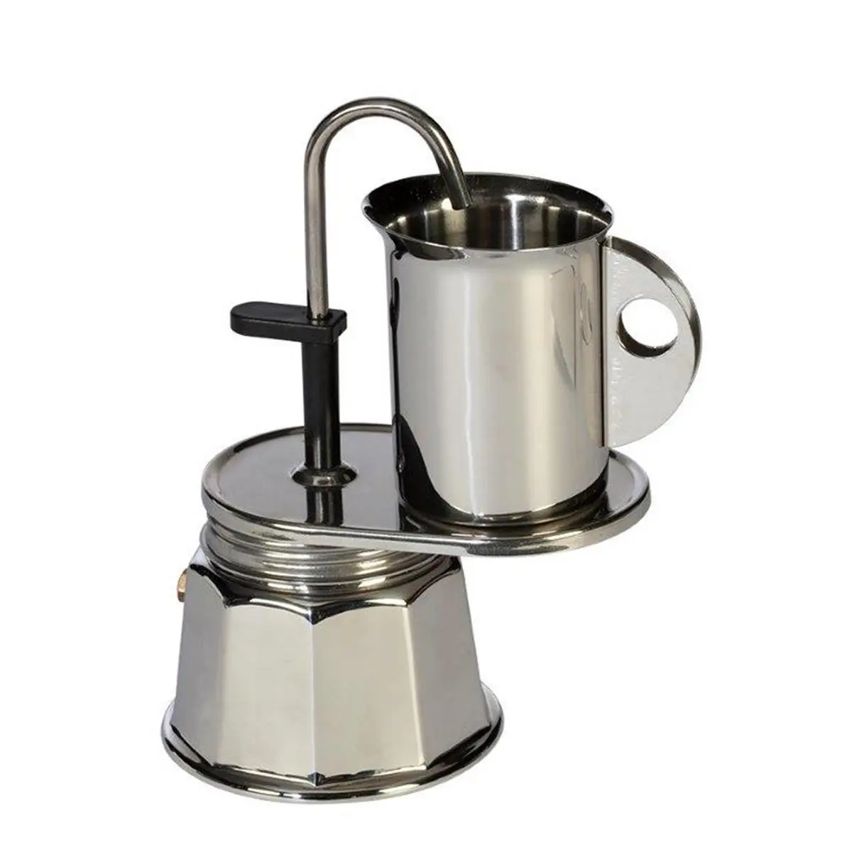 Moka Amica Bolzano Electric Espresso Coffee Machine - 4-Cup Coffee Equipment, Camp Kitchen Essential for Camping & Hiking