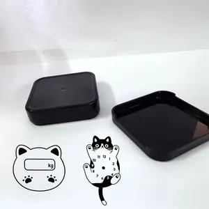 Double-Sided Automatic Stamp, Cat Clock & Space Theme Decorative Stamp, Ideal for Journals, Planners, Scrapbooks, DIY Projects, Elegant Stationery