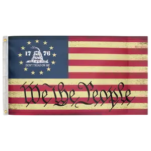 Betsy Ross Gadsden We The People 3'X5' Flag 100D Polyester (90cm x 150cm) (G41) RolFlags