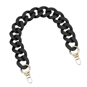 Handbag Chain Straps Acrylic Purse Chain Strap Fashionable Replacement Clutches Handles for Purse Handbags DIY Bracelet accessories Chain