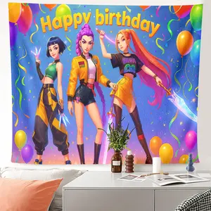 1pc Anime Girls Tapestry for Bedroom Living Room Dorm - Vibrant Fantasy Art Wall Hanging, HD Printing Wall Decor for Teens Women, Aesthetic Gift, Wall Tapestries, Decoration