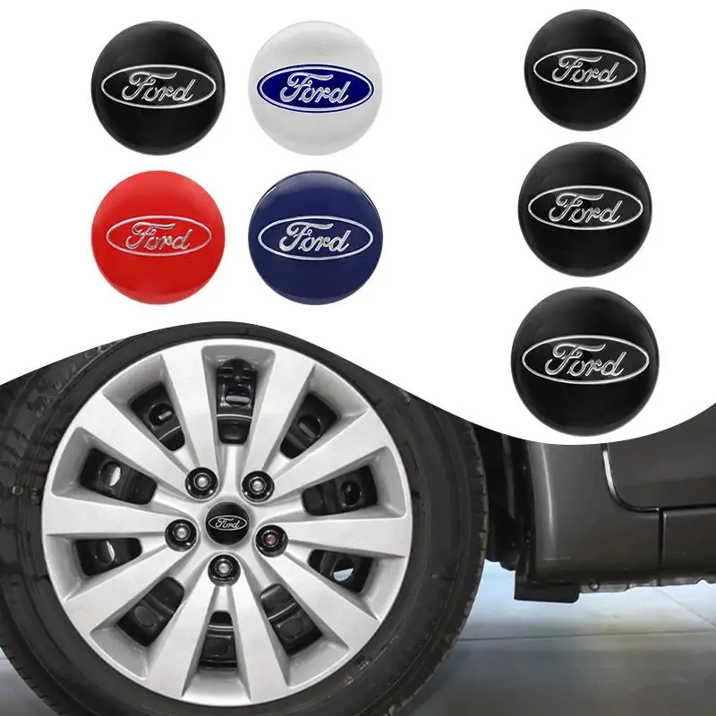 Ford 54mm Wheel Center Caps – 4pc Black Rim Hubcaps Ford 54mm Wheel Center Caps – 4pc Black Rim Hubcaps
