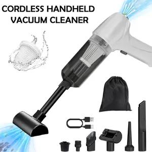 Cordless handheld car vacuum cleaner 5KPA strong suction power | 30 minutes battery life and ultra-quiet 50dB | Powerful mattress bed vacuum cleaner | Lightweight and convenient, USB-C charging | Great for home, car, quick cleaning，gift for mom and dad