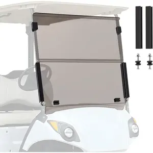 Niligft Golf Cart Windshield for Front Window Foldable UV Protection Compatible with Yamaha Drive G29 Gas or Electric Models 2007-2016 Tinted Polycarbonate (PC) Scratch and Impact Resistant