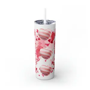 Yes To Love Tumbler with Straw, 20oz - Perfect for On-The-Go Hydration